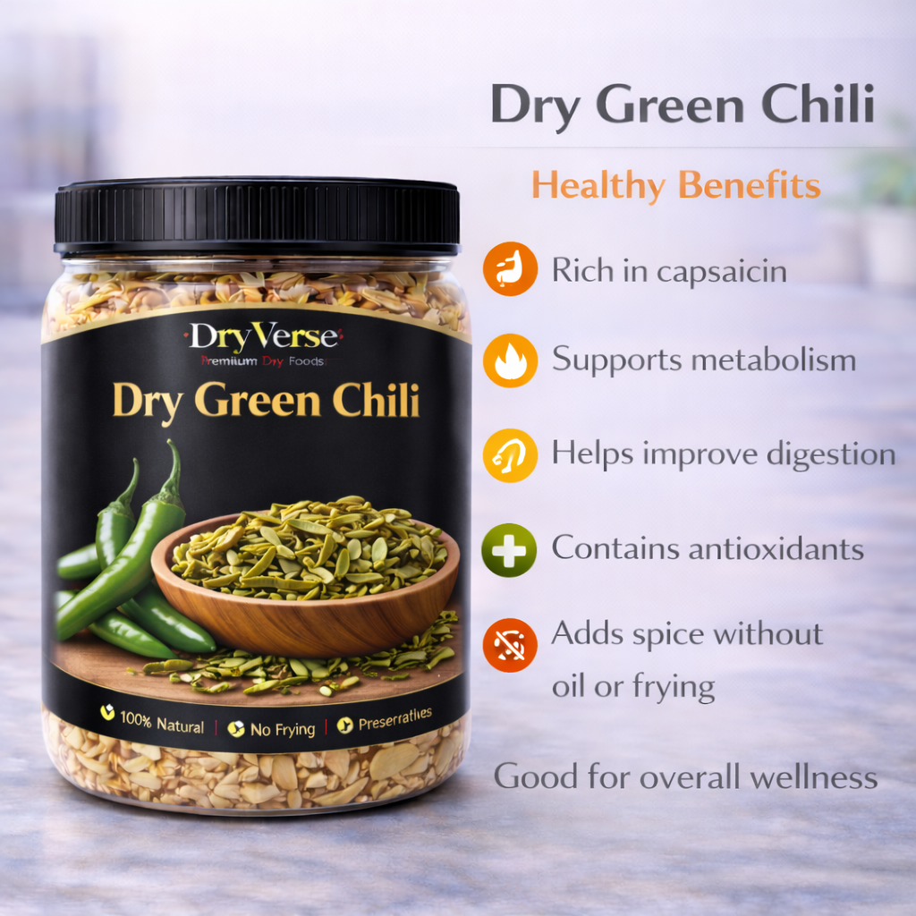 Dry Green Chili - শুকনো কাঁচা মরিচ